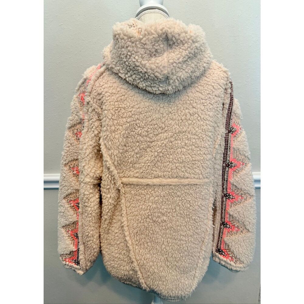 Free People Movement Lodge Livin Jacket in Natural/Pink Combo Size XS - Picture 5 of 8